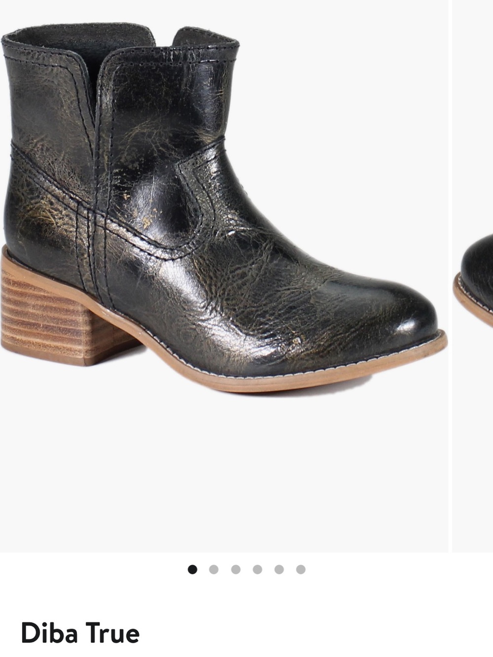 Diba True Women's Distressed Brown Leather Ankle Booties